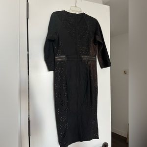 Byron Lars Dress - Four Fabrics in fabulous dress with 20 button embellishment